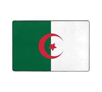 Tapis de salon imprimé drapeau de l'Algérie 182,9 x 121,9 cm pour table basse/chevet/bureau/balcon