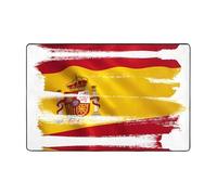 Tapis de salon imprimé drapeau de l'Espagne 183 x 121,9 cm pour table basse, chevet, bureau, balcon
