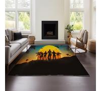 Tapis De Salon Moderne À Poils Courts avec Motif Géométrique 3D « Champs De Bataille De Playerunknown » (Battlegrounds 03,140x200cm)