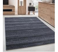 Tapis de salon moderne CARPETTEX - Gris Anthracite - 160x230 cm - Courte pile