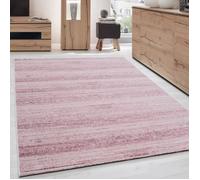 Tapis de Salon Moderne designe couleur unique Rose Moucheté (120x170 cm)