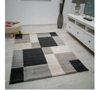 Tapis de salon moderne patchwork - VIMODA - Verona - 80x150 cm - Antidérapant - Résistant - Facile à entretenir