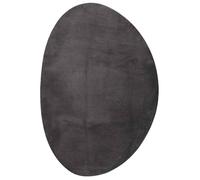 Tapis Vidaxl Anthracite Laine 140 X 200 Cm Tapis Ovale Minimaliste
