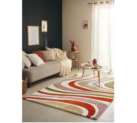Tapis de salon motif graphique - NAZAR RUGS - 200x290 cm - Memphis - Multicolore