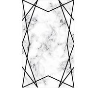 Tapis de salon - Noir - 120x180 - Antidérapant - Lavable en machine - Moderne