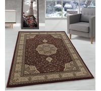 Tapis de salon oriental d'aspect classique Rouge 200 x 290 cm - CARPETTEX - Poil court et facile d'entretien