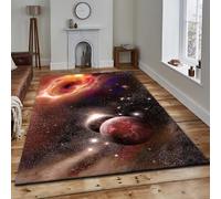Tapis De Salon Poils Ras, Grand Moderne Tapis De Couloir, Chambre Décor Tapis Antidérapant, Tapis Impression en Paysage De Ciel Étoilé De Rêve Coloré 3D Confortable pour Coucher Bureau Hôtel -1J0C3Y2