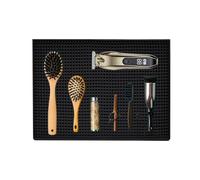 Tapis de Salon pour Coiffeur, Station de Coiffure, Tapis de Clipper Non Glissant - Systèmes de Stockage de Spa Professionnels, Protection de Table, Accessoires de - Accessoires pour Clippers