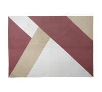 Tapis de Salon Rectangulaire Géométrique 120x170cm en Coton - Paris Prix