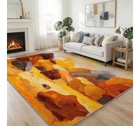 Tapis de Salon Rochers Et Dunes De Sable Abstraites 180 x 240 cm Moderne Tapis, Peinture À L’Huile AntidéRapant Doux Poil Court Lavable Moquette - pour Salon Chambre et Salle à Manger