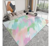 Tapis de Salon Shabby Chic 180 x 240 cm Moderne Tapis, Peinture À L’Huile Abstraite AntidéRapant Doux Poil Court Lavable Moquette - pour Salon Chambre et Salle à Manger