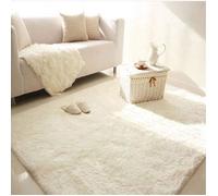 Tapis de salon Shaggy Blanc - Trendy - 160 x 230 cm - Synthétique - Doux et écologique