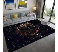 Tapis De Salon Super Doux 3D Voie Lactée Planète Fantaisie Ciel Étoilé Paysage Imprimé Pour Chambre À Coucher, Maison, Décoration De Chambre, Canapé - Nettoyage Facile ，Avec Support En Ca -80252369468