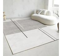 Tapis de salon, tapis de yoga antidérapant à poils ras doux, design simple et moderne, tapis lavable pour salle à manger, chambre à coucher, entrée, salle de jeux, 160 x 240 cm (63 x 94 pouces)