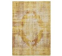Tapis de salon tissé plat Kirman - Fading World Collection - Sunwax - 200 x 280 cm - Design Inspiré par Louis de Poortere, Évanescence Artistique, Texturé et Nostalgique Jaune G