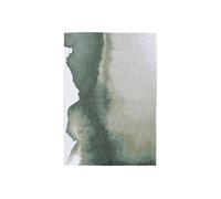 Tapis de salon tissé plat Lagoon - Meditation Collection - Palm Green - 280 x 390 cm - Design inspiré des taches d'encre, teintes vives et naturelles évoquant la nature luxuriante Vert G