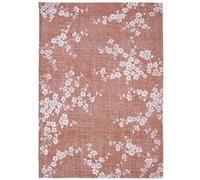 Tapis de salon tissé plat - Sakura Collection - Copper Pink - 80 x 150 cm - Design Élegant de Cerisiers en Fleurs, Inspiré du Printemps Rose G