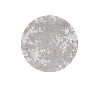 Tapis de salon tissé plat - Sakura Collection - Morning Mist - 240 x 240 cm - Design Elegant de Cerisiers en Fleurs, Inspiré du Printemps