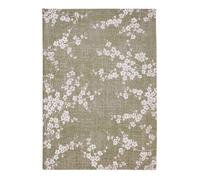 Tapis de salon tissé plat - Sakura Collection - Wet Garden - 80 x 150 cm - Design Élegant de Cerisiers en Fleurs, Inspiré du