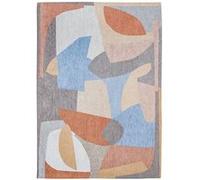 Tapis de salon tissé plat Shapes - Gallery Collection - Secret - 200 x 280 cm - Design texturé, formes abstraites entrelacées, couleurs dynamiques Multicolore G