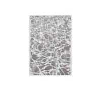 Tapis de salon tissé plat Swim - Meditation Collection - Grit - 240 x 340 cm - Design cyanotype inspiré de la fluidité de l'eau, reflets brillants,