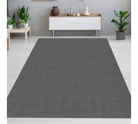 Tapis de salon uni Moderne Souple & facile d'entretien en Anthracite