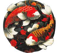 Tapis de salon Wash+Dry rond 120 x 120 cm Koi Couple