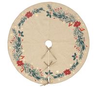 Feeric Lights & Christmas – Tapis de sapin Poinsettia 90 cm Rouge