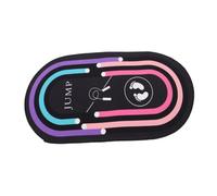 Tapis de Saut à Corde Amortissant Ovale 80x49cm pour Intérieur | Polyester et Silicone, Antidérapant, Léger et Portable, Usage Extérieur, Protection du Sol Corde