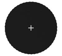Tapis de Saut Tissu Noir pour Trampoline Rond de 3,66 m Remplacement vidaXL