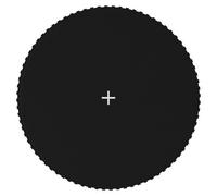 Tapis de Saut Tissu Noir pour Trampoline Rond de 3,96 m Remplacement vidaXL