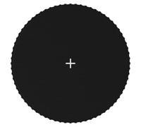 vidaXL Tapis de saut Tissu Noir pour trampoline rond de 3,96 m Noir G