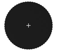 Tapis de Saut Tissu Noir pour Trampoline Rond de 3,96 m Remplacement vidaXL
