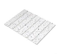 Tapis de séchage à vaisselle en diatomée pour comptoir de cuisine, super absorbant et pliable, protège les surfaces de l'humidité et crée une zone propre et sèche pour la vaisselle (blanc)