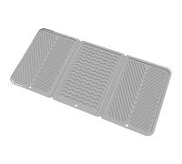 Tapis de séchage à vaisselle en silicone de 55,9 x 27,9 cm, séchage rapide, pliable, antidérapant pour cuisine, comptoir, douche, cuisinière, dortoir, salle de bain, bar, camping-car, appartement