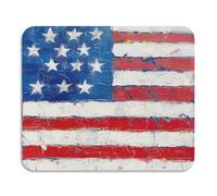 Tapis de séchage à vaisselle motif étoiles et rayures Independence - Résistant à la chaleur - Absorbant - En terre de diatomée - Accessoires de cuisine pour comptoir - 60 x 50 cm