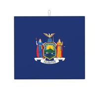 Tapis de séchage à vaisselle pliable et antidérapant à séchage rapide Motif drapeau de New York