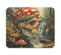 Tapis de séchage à vaisselle rembourré et amusant en forme de crâne de champignon à séchage rapide, absorbant, tapis de terre de diatomée, essentiels de la maison, 60 x 50 cm