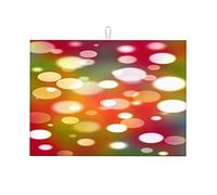 Tapis de séchage à vaisselle Spectrum Candy Rainbow Orange, motif imprimé, petit format 40 x 45 cm