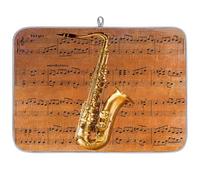 Tapis de séchage absorbant en microfibre pour saxophone note de musique 40,6 x 45,7 cm