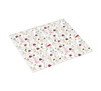 Tapis de séchage absorbant pour comptoir de cuisine - 40,6 x 45,7 cm - Motif chèvre amusant et fleur de dessin animé - Tapis de séchage pour comptoir de cuisine avec boucle de suspension