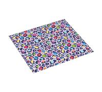 Tapis de séchage absorbant pour comptoir de cuisine, motif léopard arc-en-ciel, 40,6 x 45,7 cm, tapis égouttoir à vaisselle avec boucle de suspension