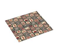 Tapis de séchage absorbant pour comptoir de cuisine, motif timbre, motif Angleterre, 40,6 x 45,7 cm, tapis égouttoir à vaisselle avec boucle de suspension