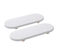 Tapis de séchage compact pour éviers de cuisine utilise de la terre de diatomée naturelle pour extraire l'eau des surfaces et accélérer le temps de séchage après le lavage (blanc)