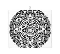 Tapis de séchage de cuisine imprimé calendrier maya End of the World, tapis absorbant antidérapant pour comptoirs pour tables, compatible avec vaisselle, couteaux, tasses
