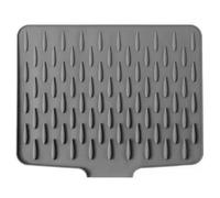 Tapis de séchage de vaisselle en Silicone, Design incliné, antidérapant, pour comptoir cuisine, 15, 7x12, 6 pouces
