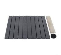 Tapis de séchage de vaisselle en terre de diatomées, absorbant, résistant à la chaleur, for comptoir de cuisine, tapis de bain, mangeoire for animaux de compagnie, gris foncé (blanc)(Dark gray)