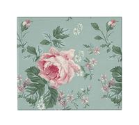 Tapis de séchage de Vaisselle, Shabby Chic Rose Rose Français Floral Vintage Absorbant Vaisselle Égouttoir Tapis Évier Tapis 41X46 CM