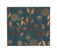 Tapis de séchage de Vaisselle, Tapis d'égouttoir de Vaisselle Absorbant de Fleurs de cuivre Art déco Tapis d'évier 41X46 CM