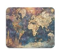 Tapis de séchage en forme de carte du monde antique avec envers en caoutchouc absorbant en terre de diatomée 60 x 50 cm